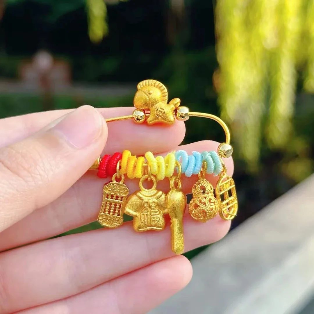 Traditional Chinese Style 2026 Year Of The Horse Lucky Brooch Colorful Weave Fortune Blessing Safety Pin Good Luck Wealth Jewelr