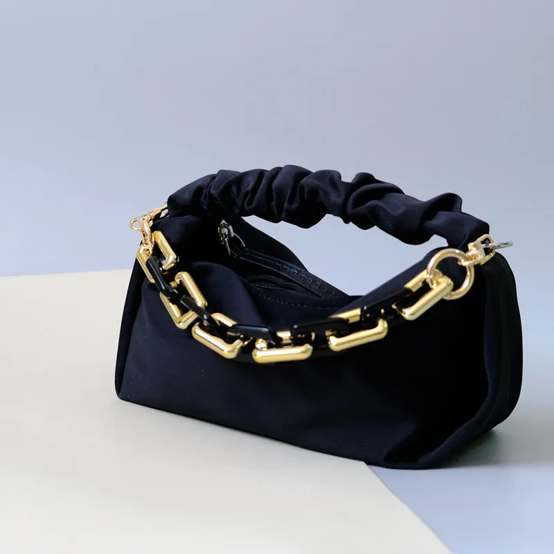 New Fashion Woman Bag Accessory Detachable Part Chain Black Gold Strap Neck Crossbody String Women Acrylic Shoulder Handle Chain