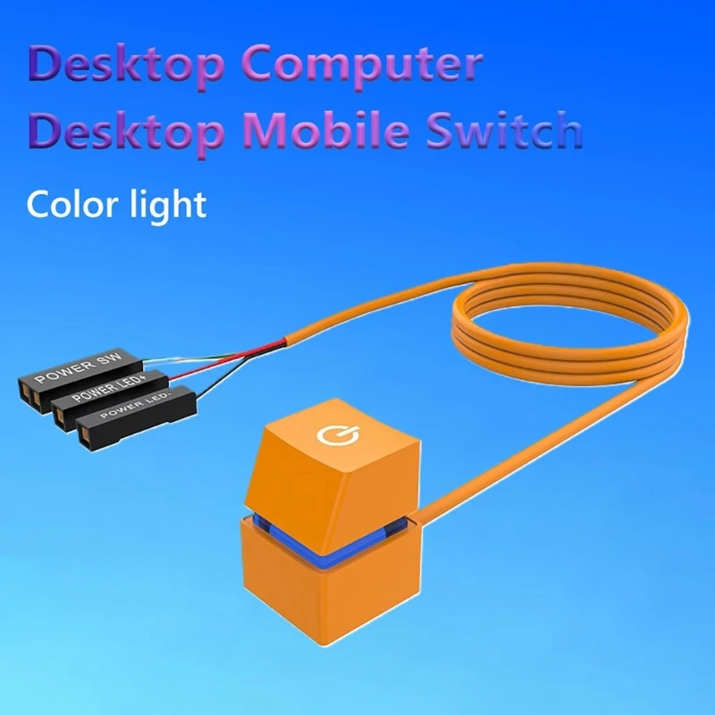 

2M Computer Desktop Extension Cable Colorful Led Light For Home Motherboard External Power Adapter Cord