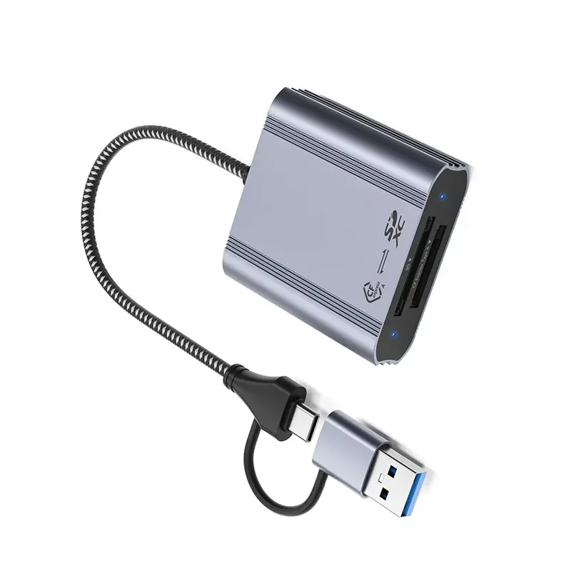 A13E-CFE/SD2.0 Cfexpress Type-A Reader 10Gbps USB 3.2 Gen 2 محول بطاقة الذاكرة ثنائي الفتحة لبطاقات SD Type-A