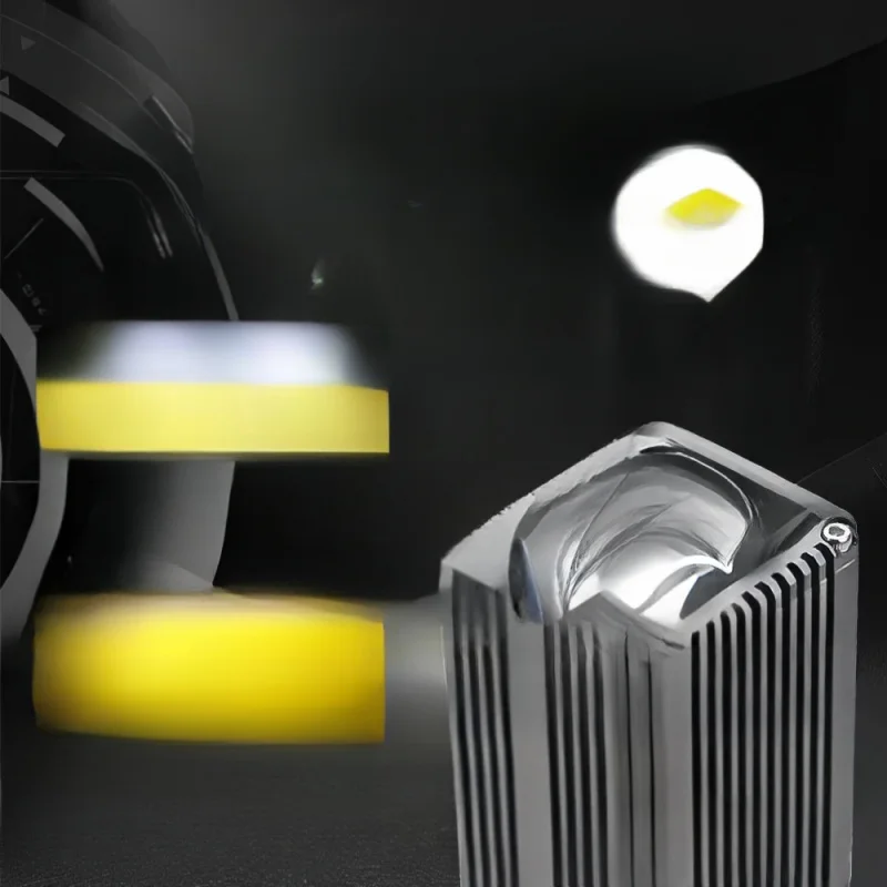 Suitable for Trucks, Cars, and Motorcycles New Car LED Spotlight 1.8inch Matrix Dual Laser High and Low Beam