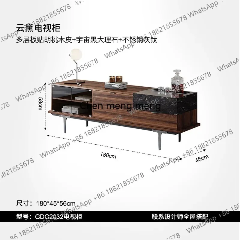 RR Yunda TV cabinet Italian style, small apartment living room locker storage cabinet, new high-end sense