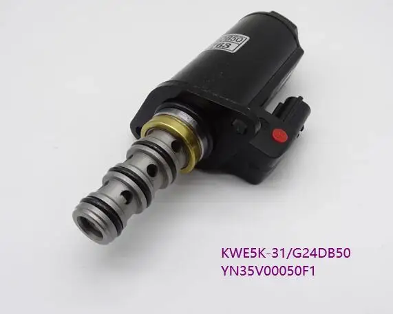 HIGH QUALITY YN35V00050F1 VALVE ASSY SOLENOID KWE5K-31/G24DB50 For Kobelco SK200-8 SK330-8 SK350-8 SK210-8 SK250-8 Excavator