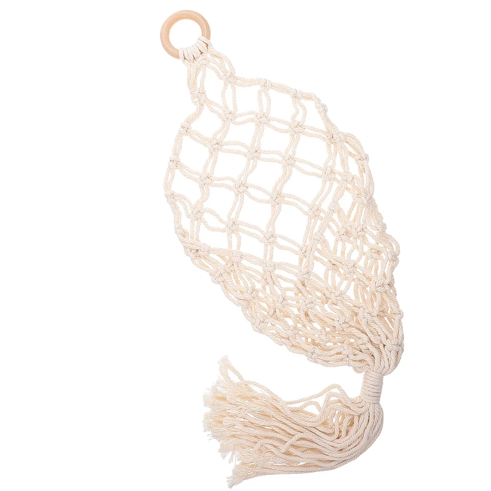 

Wall Hanging Fruit Basket Breathable Woven Storage for Kitchen Vegetables Potatoes Onions Oranges Space Saving Organizer Holder