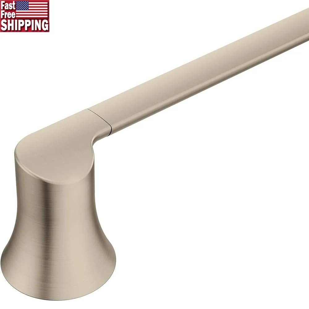 

Doux 18In Towel Bar Brushed Nickel Durable Corrosion Resistant Metal Easy Install Kitchen Bathroom Accessories Wall Mounted