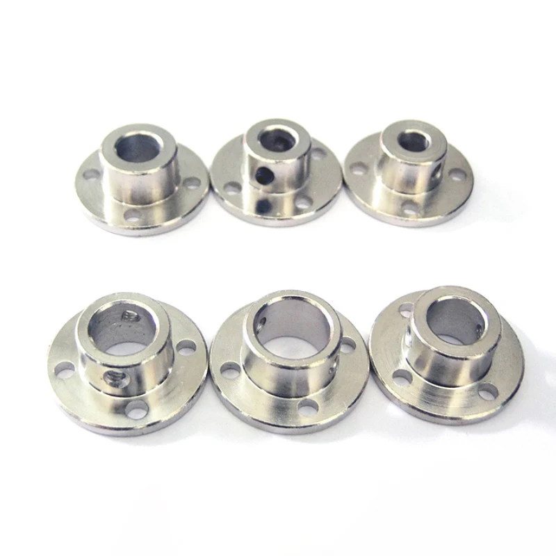 Rigid Flange Coupling Motor Guide Shaft Coupler Motor Connector Shaft Axis Bearing Fittings 3/3.17/4/5/6/6.35/7/8/10/11/12/14mm