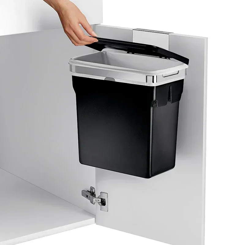 Sell like hot cakes Kitchen Wall-Mounted Trash Can Hanging Portable Storage