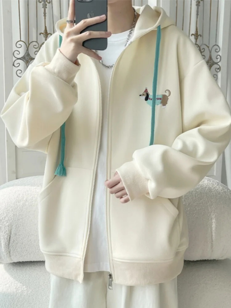 

Кардиган-толстовка с вышивкой Ele для мальчиков, весна-осень, американский повседневный спортивный жакет, топ Haome