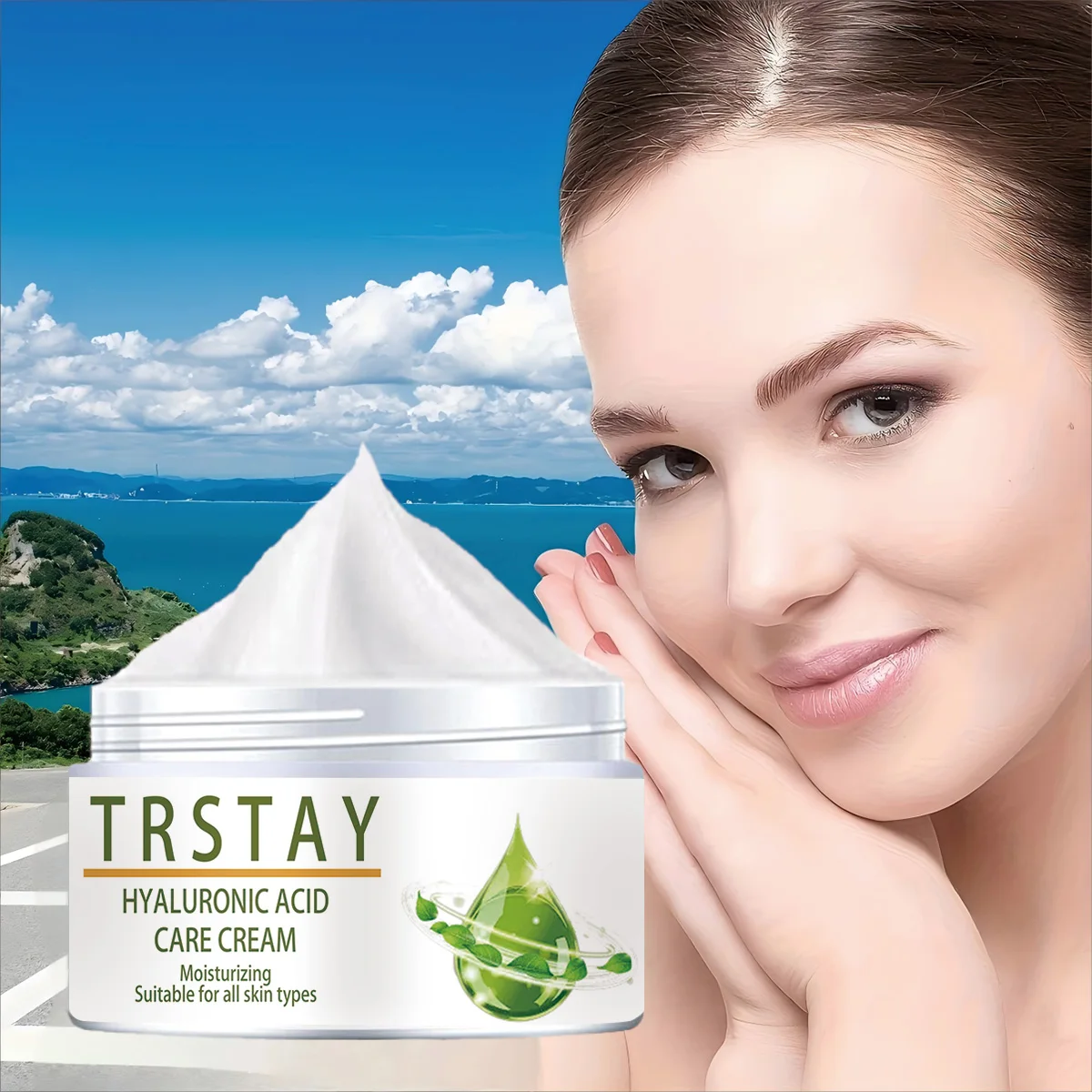 Hyaluronic acid moisturizing cream suitable for all skin types