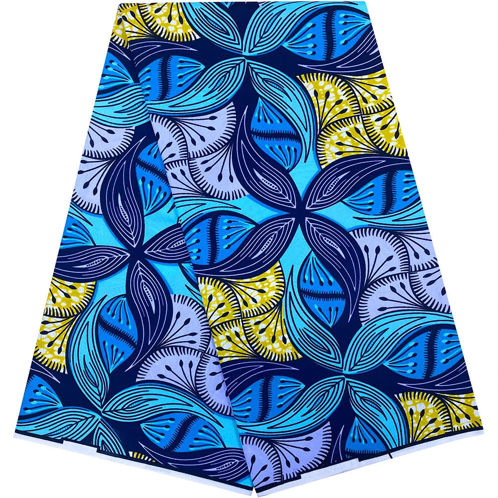 Quality Guaranteed African Ankara Wax Fabric 6 Yards New Arrival Sewing DIY Crafts