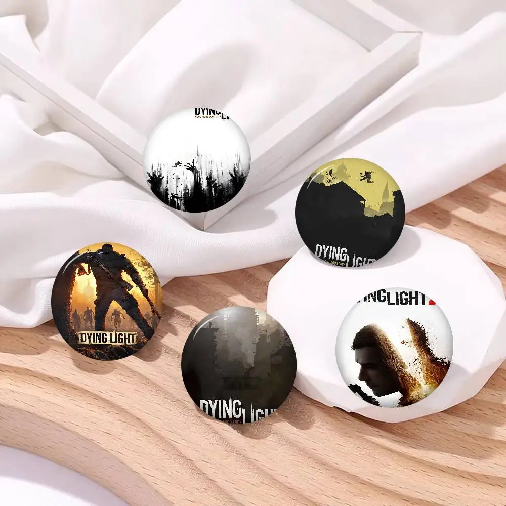 Game Dying Light Creator Tinplate Pin Button Custom Anime Role Old-school Brooch Cartoon Collar Badge Jewelry Gift Fans