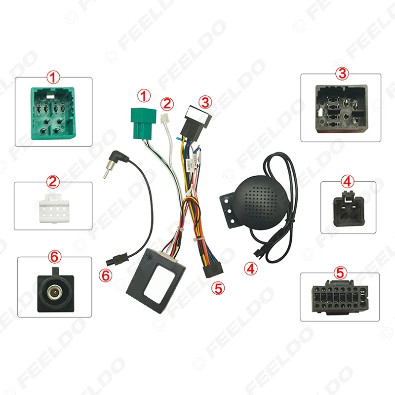 16pin Radio Audio Wiring Harness Kit for Chevrolet Volrando Cavalier 2016-2020 Android Stereo Installation Harness