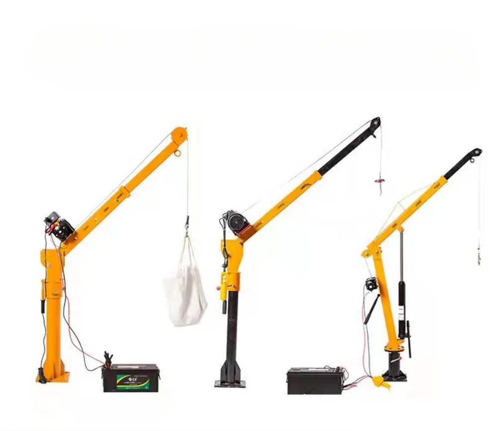 for Vehicle-mounted crane 12v24v truck-mounted crane 500 kg 1 ton car  cantilever  small truck hoist