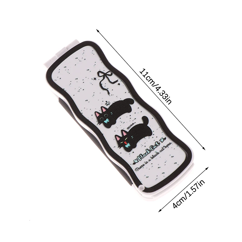 فرشاة شعر صغيرة قابلة للطي، مشط تدليك الرأس، مضاد للكهرباء الساكنة، فرشاة شعر محمولة للسفر، أمشاط شعر للفتيات مع مرآة #6