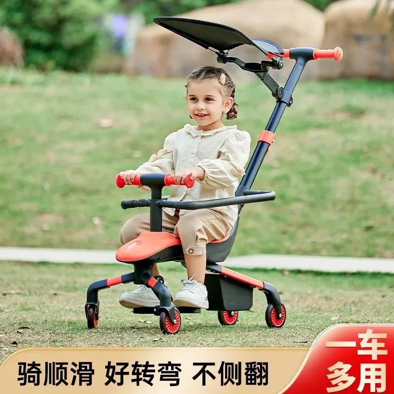 Baby scooter Multi-functional skateboard children's tricycle two-in-one can sit and skate baby scooter