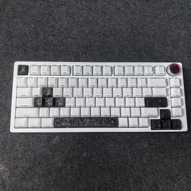 

Keycap Customized Carbon Fibre Cherry Profile Keyboard Caps Side Carving Keycaps for Mechanical Keyboard Accessories Gift