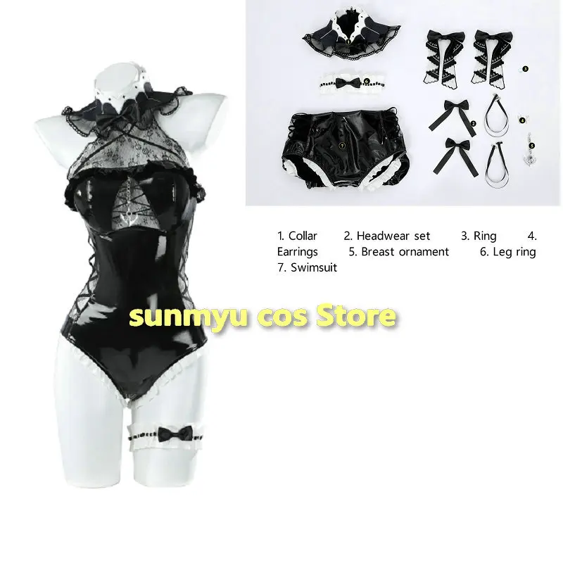 

Azur Lane HMS формируемый косплей костюм для девочек комбинезон из искусственной кожи боди униформа Хэллоуин карнавальная одежда