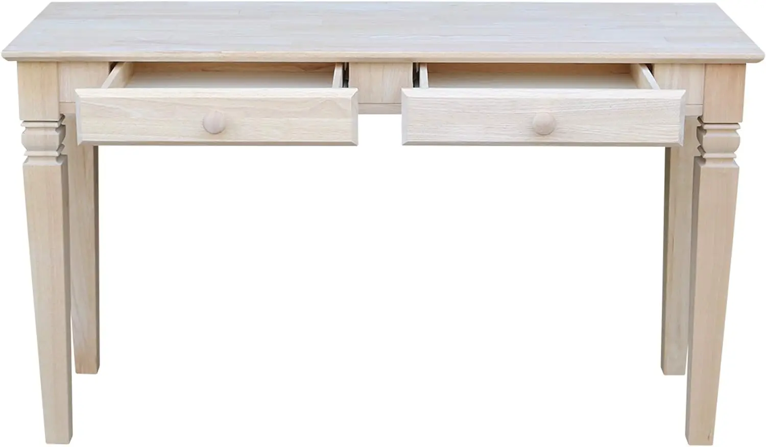 International Concepts Java Sofa Table with 2 Drawers, Unfinished