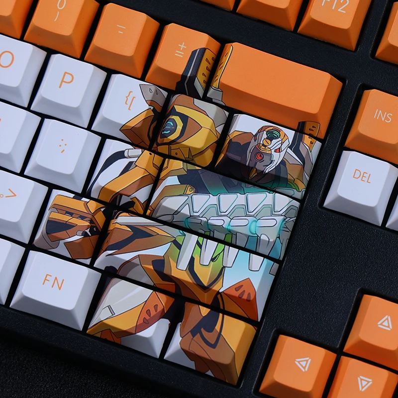 108 chaves EVA00 PROTÓTIPO エウンゲリオン anime Tema cor keycap Cereja teclado mecânico PBT material de Perfil cap