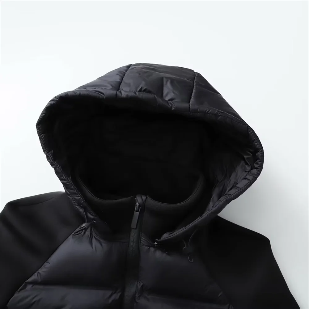 2022 Winter Nieuw product Dameskledingstijl Veelzijdig en afslankend gesplitste hoodie Afneembaar katoenen jack