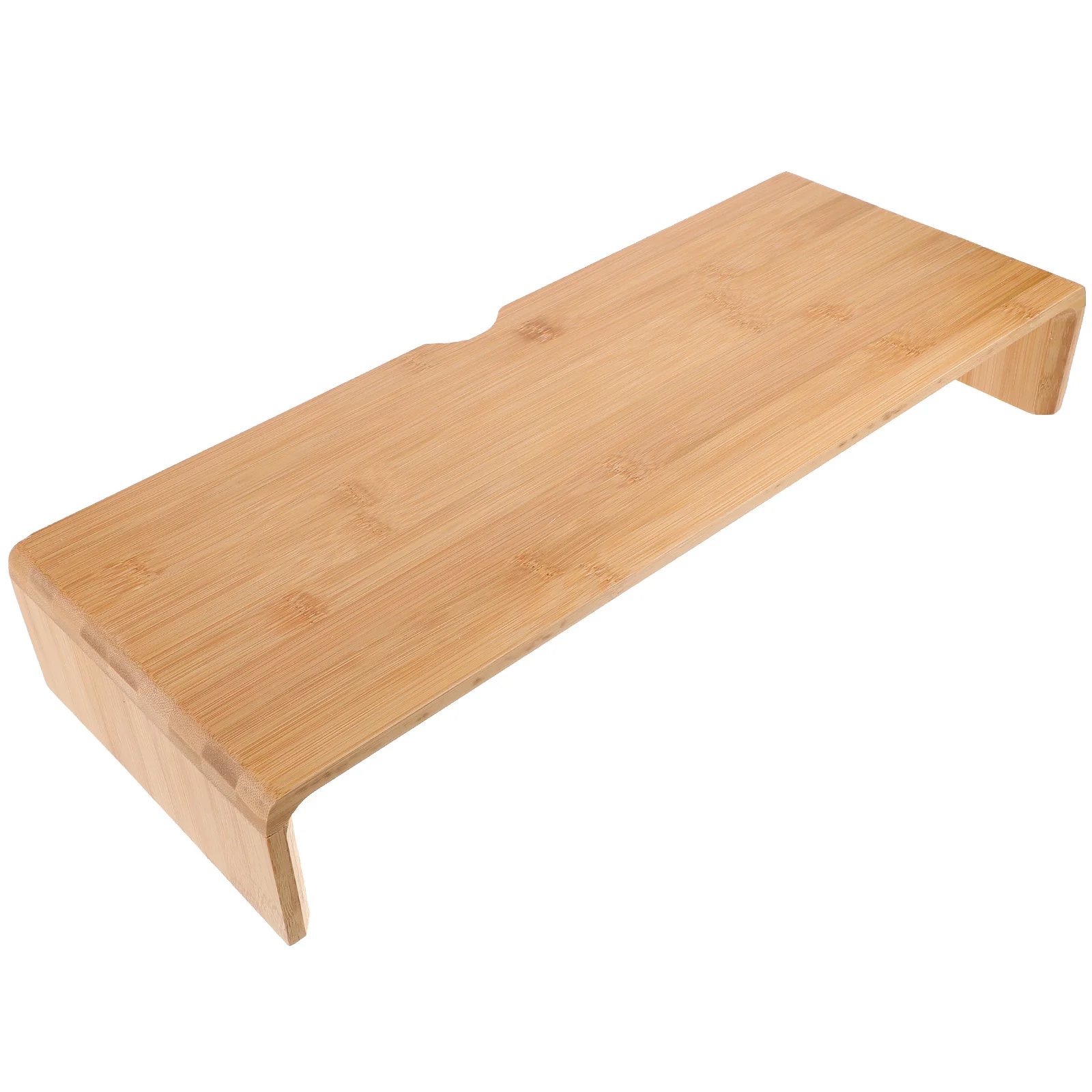 

Computer Monitor Riser Stand 8cm Bamboo Desktop Elevation Rack Adjustable Display Holder for Office Home Decor Screen Stand