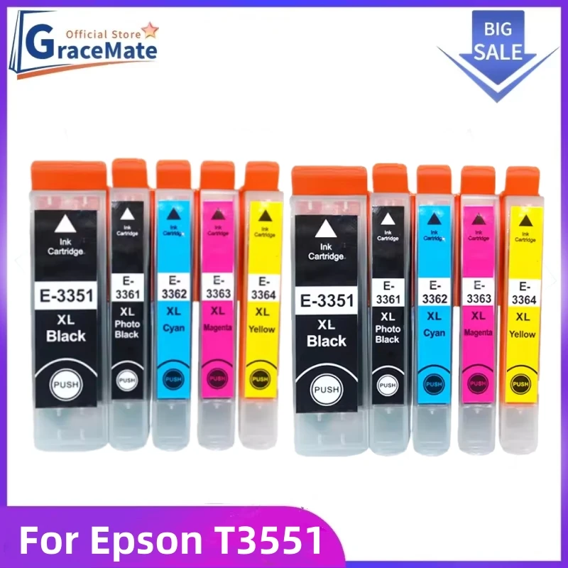 

2 комплекта, совместимые с картриджем EPSON 33XL 33, для принтера T3351 T3361 Expression Premium XP 530 540 630 640 635 645 830 900