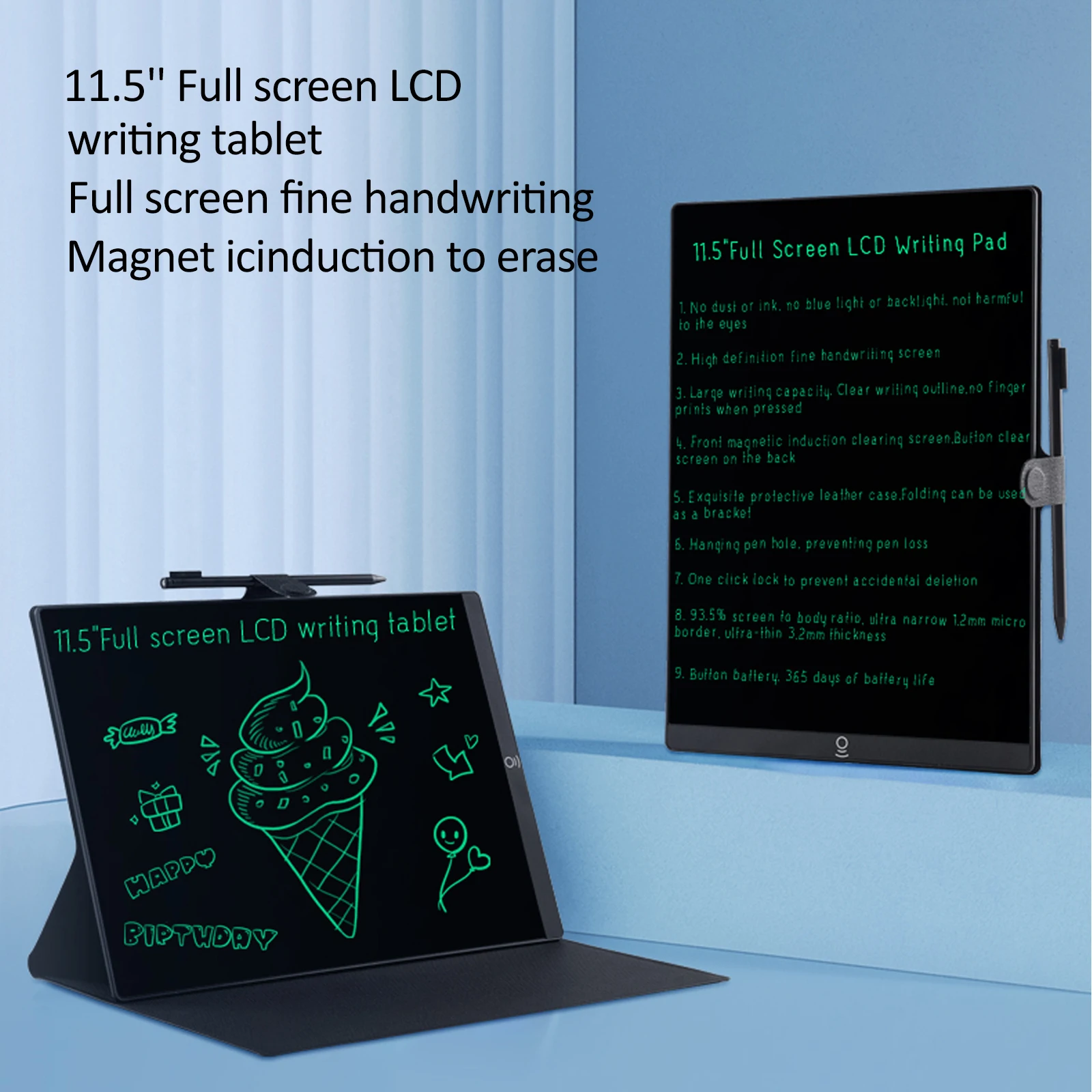 11,5 zoll Vollbild LCD Schreiben Tablet Reißbrett Kinder Graffiti Skizzenblock Handschrift Tafel Magie Reißbrett Spielzeug Geschenk