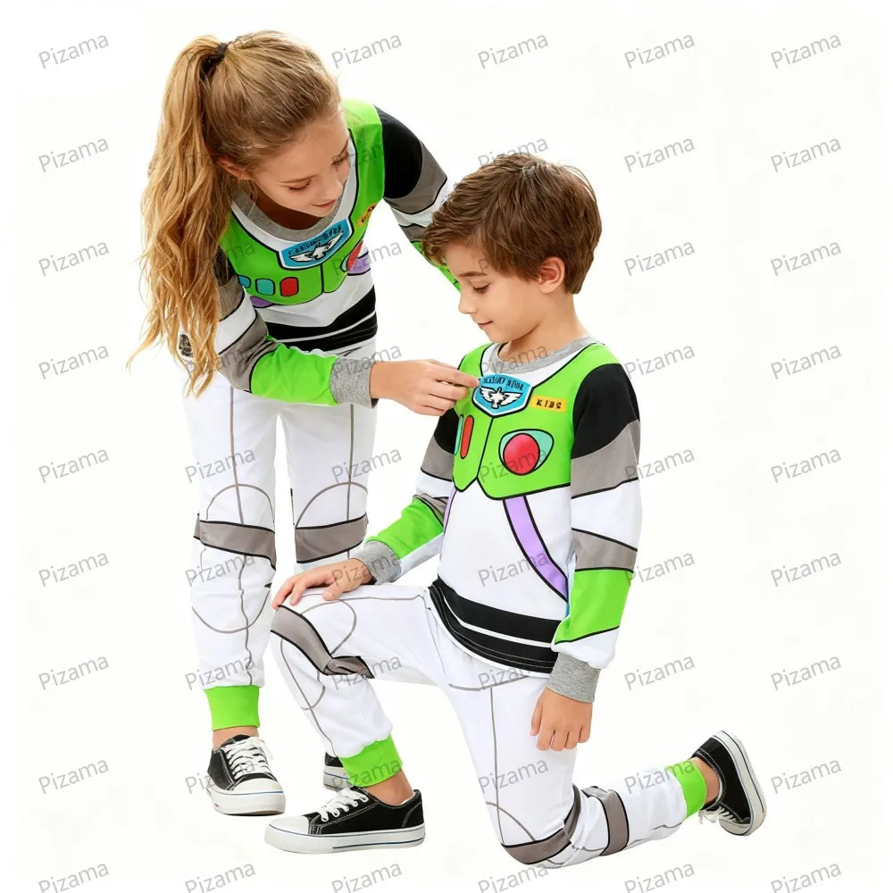 Pixar McQueen Kids Pajama Sets Boys Christmas Pajamas Halloween Pyjamas for Kid Buzz Lightyear Car Pijama Baby Homewear Pjs image 3