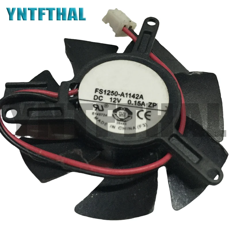 

FS1250-A1142A DC12V 0.15A FS1250A1342A FS1250-A1042A6FL 12V 0.19A охлаждающий вентилятор 48 мм охладитель 2-Pin