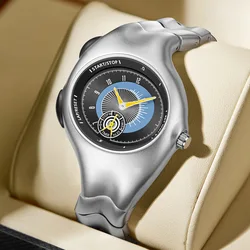 Alien twist original watch distorted y2k watch fashion trendy retro watch premium ins sports Individual niche design Quartzwatch