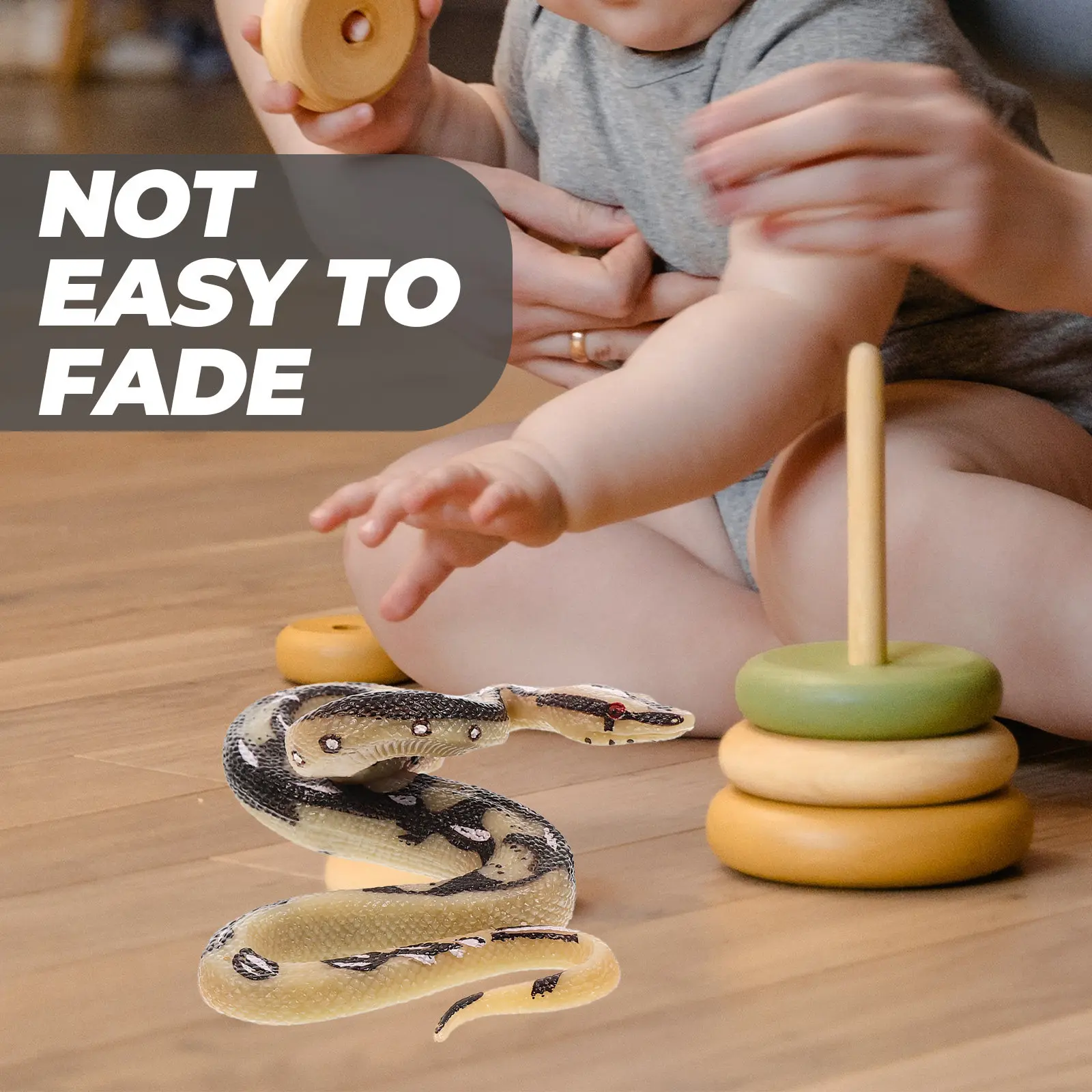 

2 большие игрушечные змеи-муляжи, реалистичные черные модели для декора и реквизита, выглядят как настоящие