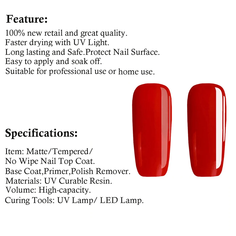 120G/250G/330G/580G Phối Gel Móng Tay UV Không Lau Bán Vĩnh Viễn sơn Móng Tay UV Varnish Clear Gel Kéo Dài Xong Sơn Móng Tay