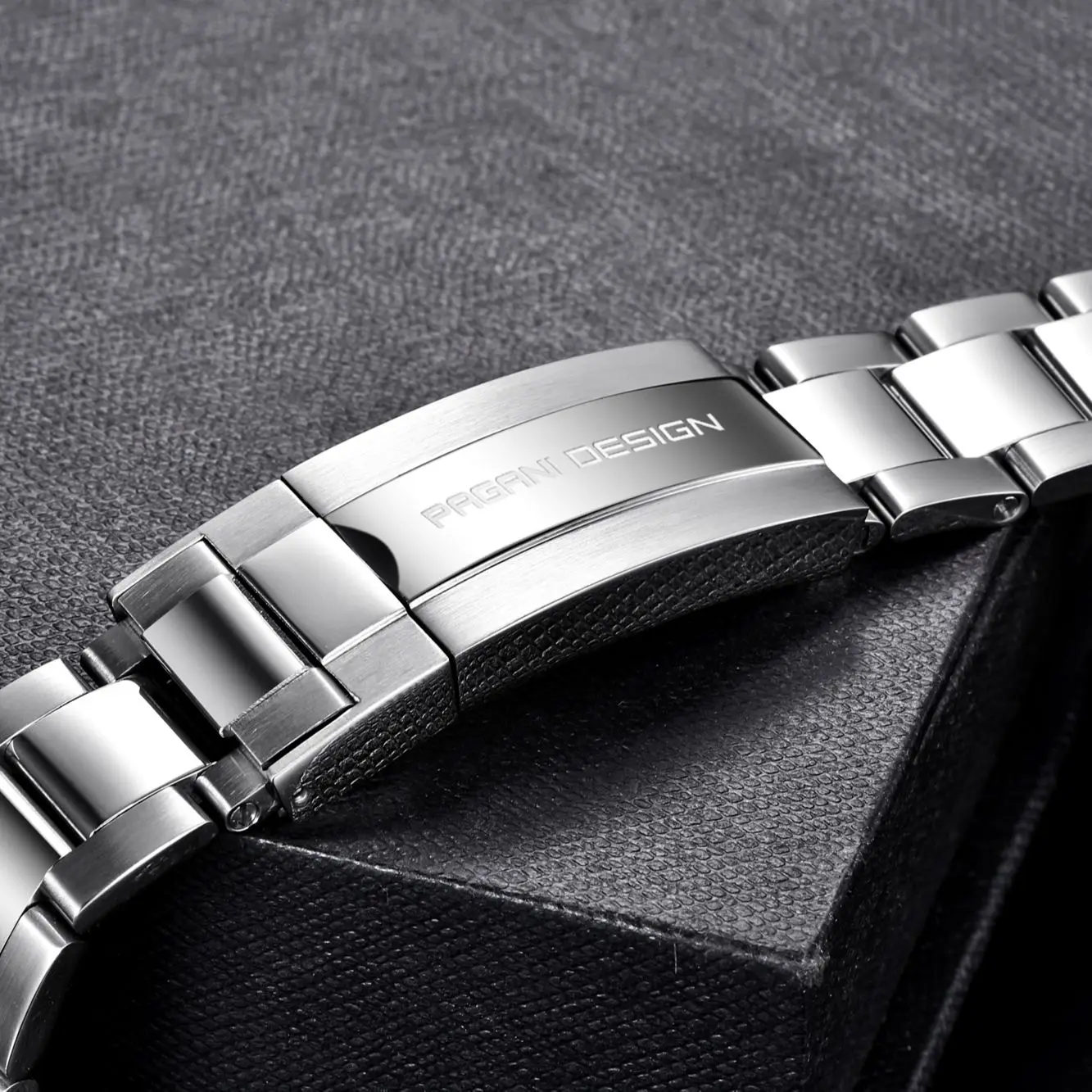 PAGANI DESIGN Office Original PD1661 PD1662 PD1651 Watch 316L Stainles Steel Band Strap Jubilee Bracelet Width 20MM Length 220MM