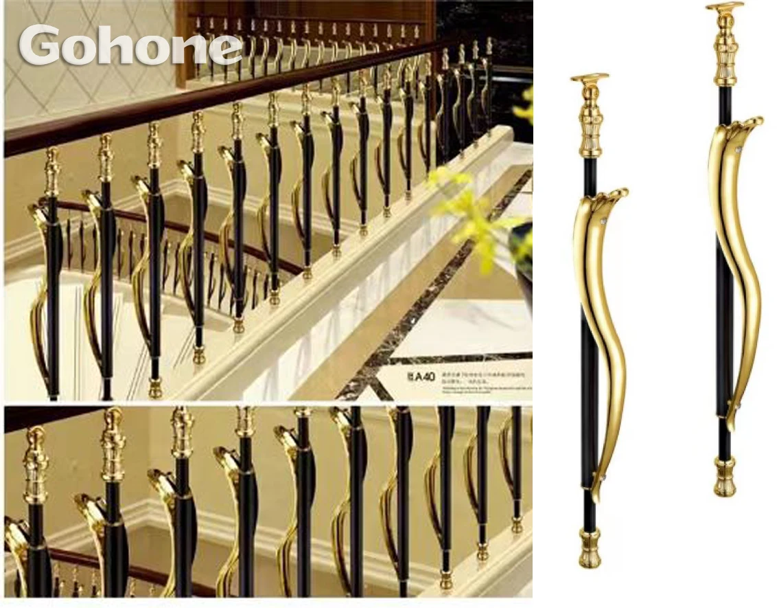 Aluminum alloy  AL Balustrade Baluster Pole Armrest Fence Rod Handrail Railing Post