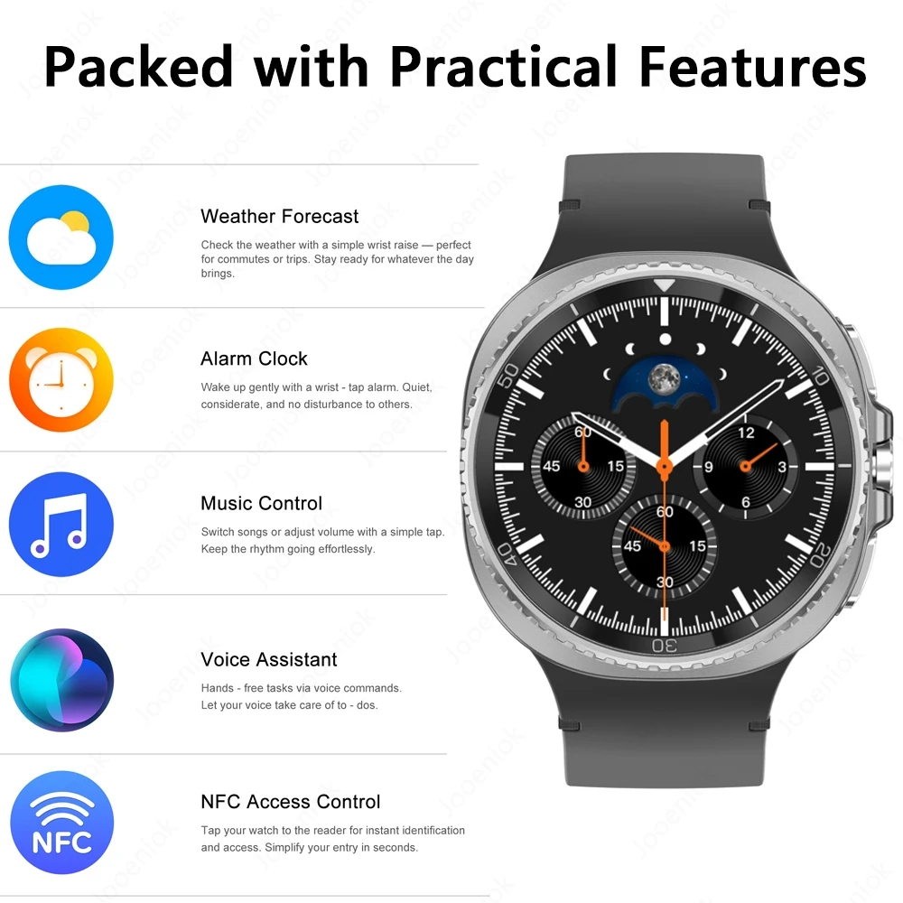 2025 Neue Uhr 8 klassische Smartwatch GPS Smart Watch Männer Frauen 1,43" AMOLED Uhr Ultra 3ATM Bluetooth Anruf Sport Smartwatches
