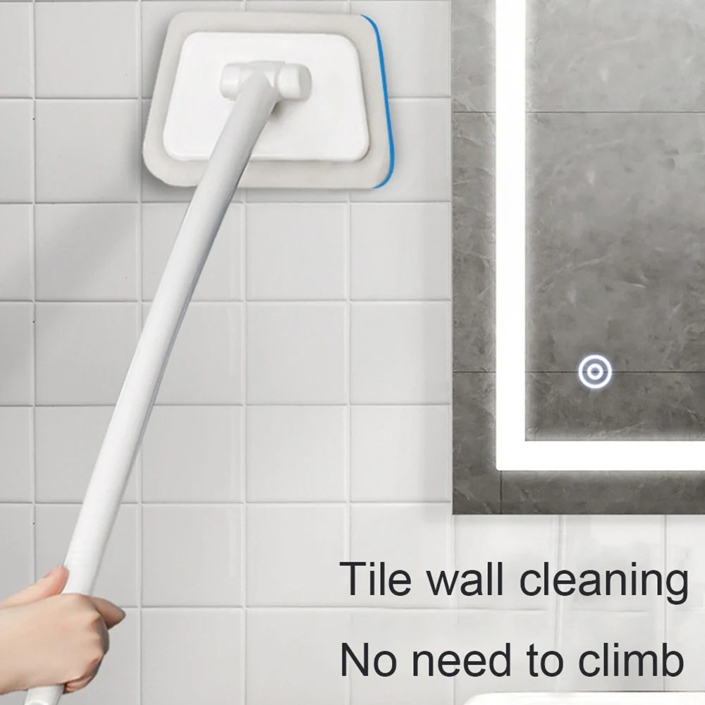 Multi-Functional Bathroom Wall Brush Long Handle Removable Household Floor Bathtub Brushes Ceramic Tile Sponge Cleaning Brush