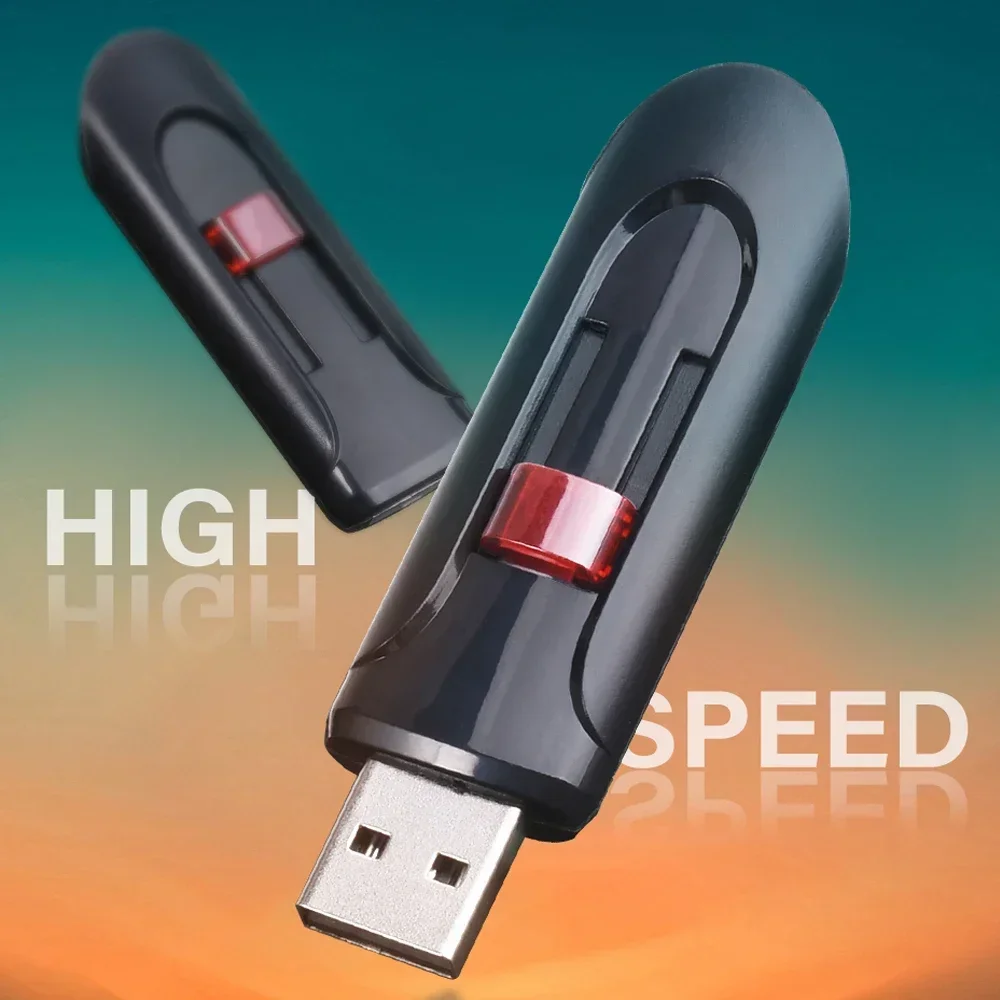 Einziehbares USB-Flash-Laufwerk 128GB Kunststoff-Memory-Stick 64GB kreatives Geschäfts geschenk USB-Stick 32GB rot Pen drive reale Kapazität 16g