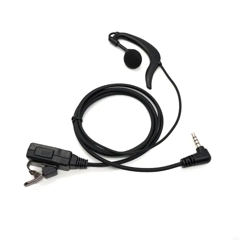 Auricular plástico con botón PTT auricular auricular radio vías con micrófonos auriculares multifunción