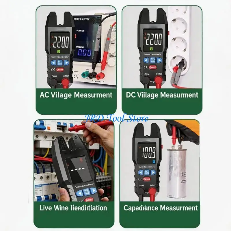 A2UD Easy To Use Digital Clamp Meter Multimeter With Automatic Ranges Selection
