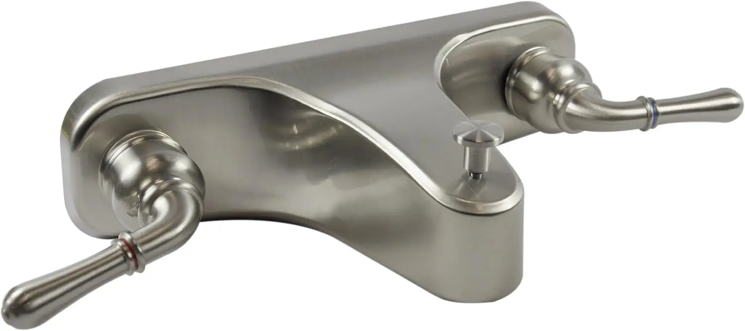 

8-Inch Center-Set Tub/Shower Faucet, Brushed Nickel, Mobile Home & RV