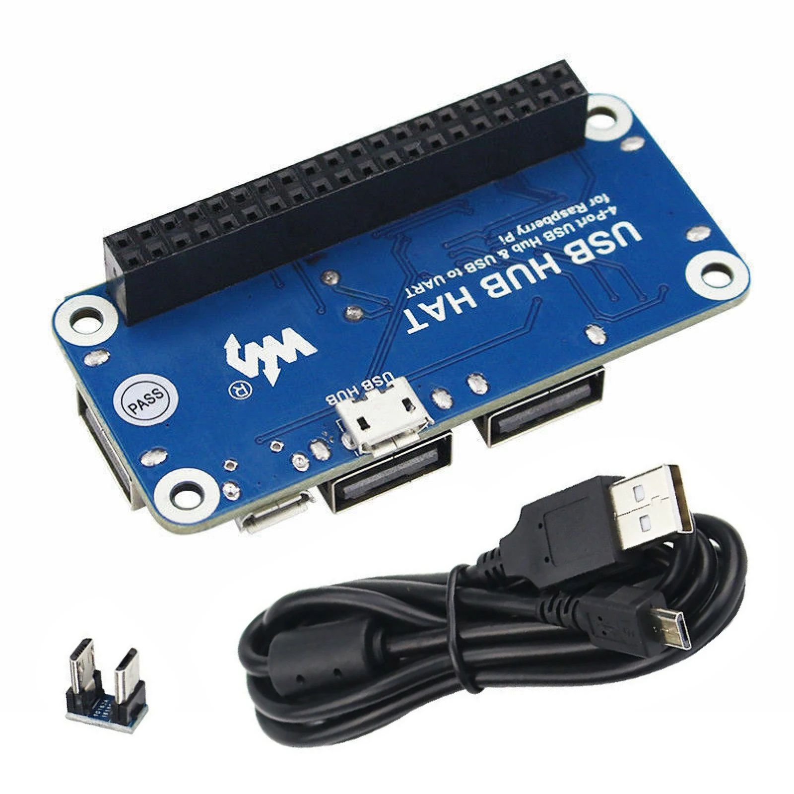 4 USB Expansion Ports HUB For Raspberry Pi Zero W Extension Board USB To UART For Serial Debugging Compatible With USB2.0/1.1