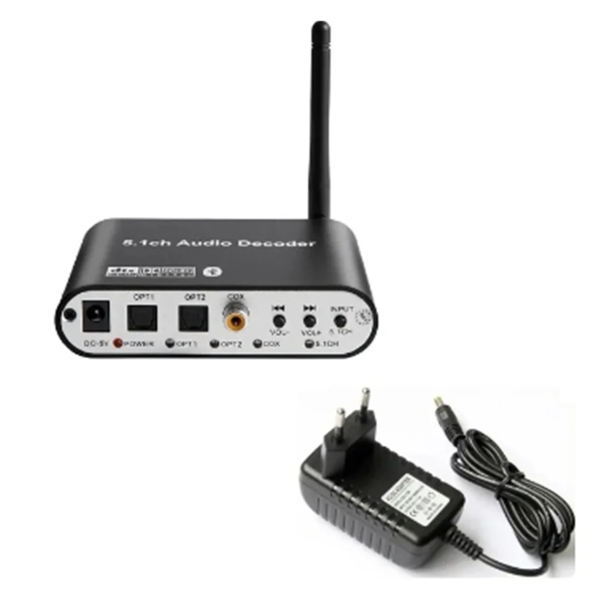 

A36T Цифровой аудиодекодер 5.1 DTS/AC3 Аудиоконвертер Шестерня LPCM в 5.1 Аналоговый звуковой аудиоадаптер Усилитель (B) Вилка европейского стандарта