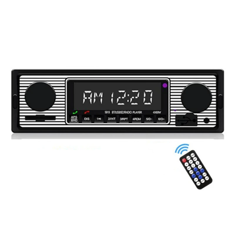 1 DIN 12V Car MP3 Player Radio Stereo FM Bluetooth MP3 Audio Player Cellphone Handfree Digital USB With In Dash Aux Input