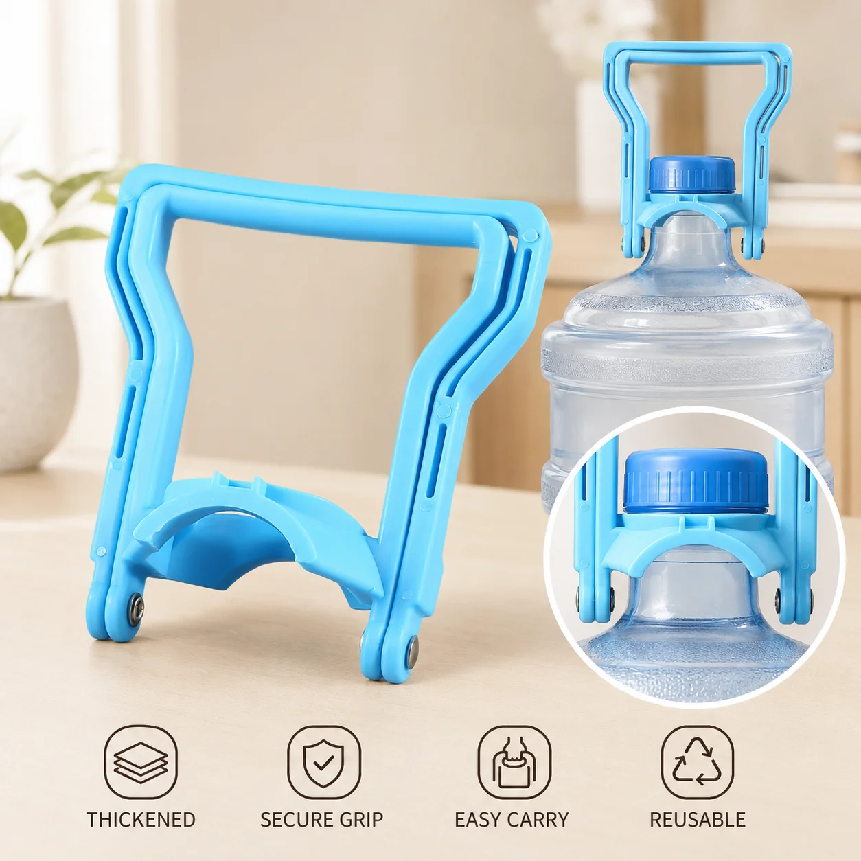 Premium Thickened Water Jug Handle for  - Ergonomic Non-Slip Durable Grip Saves Time and Effort for Home Use
