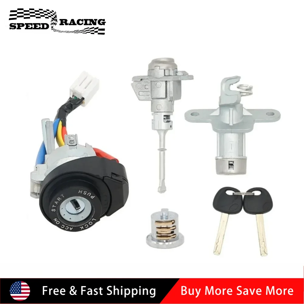 

81900-C1B00 D2198058 Высококачественный дверной замок, цилиндр зажигания, замок багажника с 2 ключами для Hyundai Sonata 2015-2019 гг.