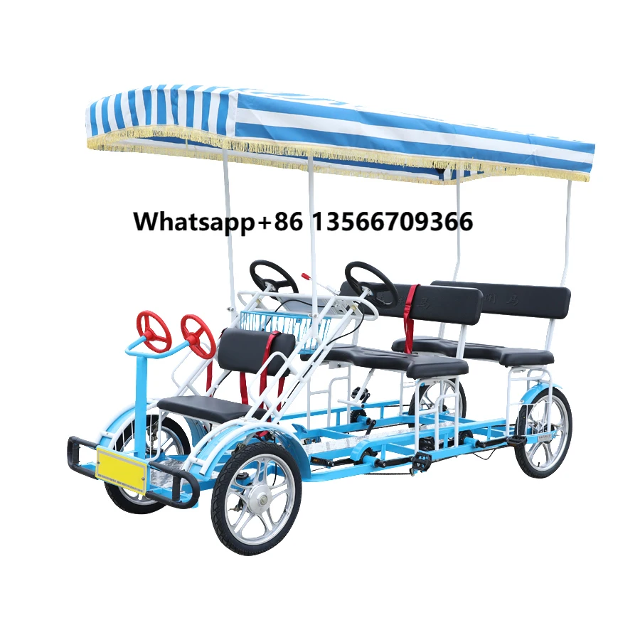 

Entertainment Recreation Steel Frame Sightseeing Surrey Bicycle Bicicleta Tourism Bike on Sale