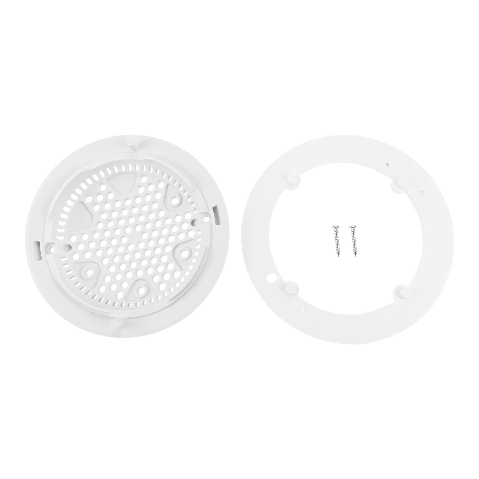 1Pc WGX1048E Pool Main Drain Cover with 8 Screws Compatible with Hayward Suction and Dual Suction Outlet White Pool Drain Cover