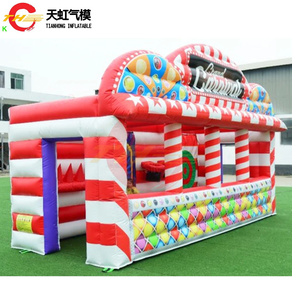 Snel schip 6x2,5m traditionele carnavalsspellen stand opblaasbare receptie concessie stand verkoop standaard te koop