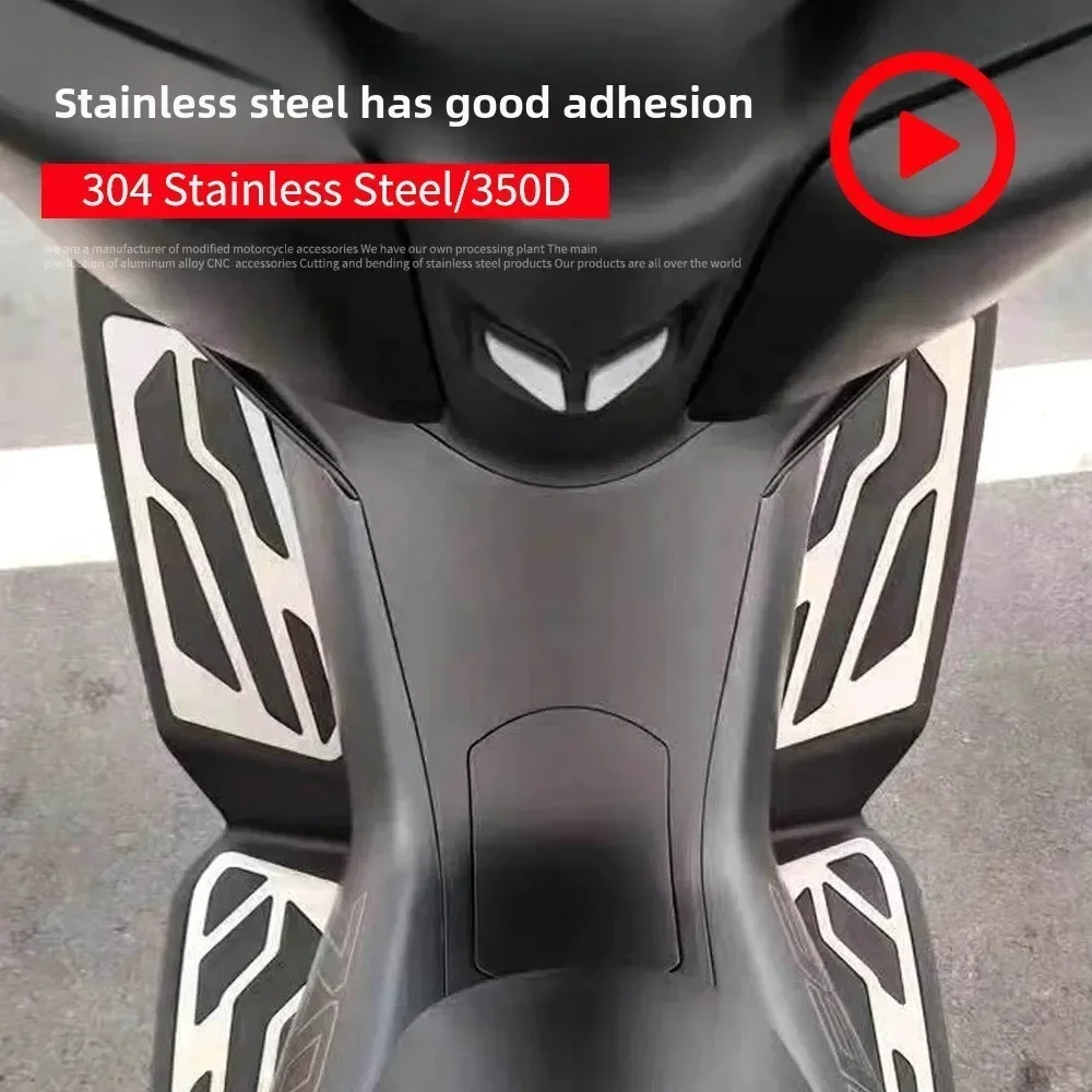 Suitable for ZONTES350D modified stainless steel foot pedal, foot pad non-slip ZT350D special stainless steel wire drawing pedal