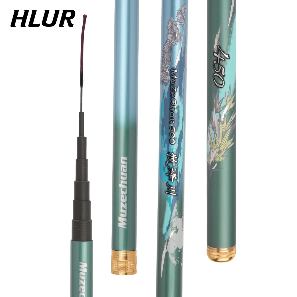 

HLUR Ultralight Carbon Fishing Rods 2.7M-6.3M Portable Telescopic Travel Mini Stream Feeder Pole Hard Pesca Carp Freshwater